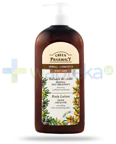 zdjęcie produktu Green Pharmacy Body Care balsam do ciała oliwka i olejek arganowy odżywczy z efektem nawilżania 500 ml Elfa Pharm