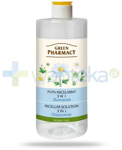 podgląd produktu Green Pharmacy Herbal Care płyn micelarny 3w1 Rumianek 500 ml Elfa Pharm