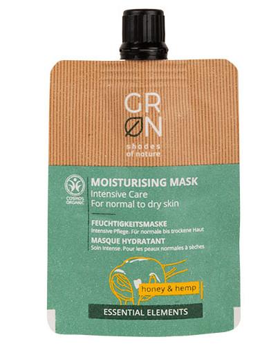 podgląd produktu GRN Intensywnie nawilżająca maska do skóry normalnej i suchej Miód & Olej Konopny 40 ml
