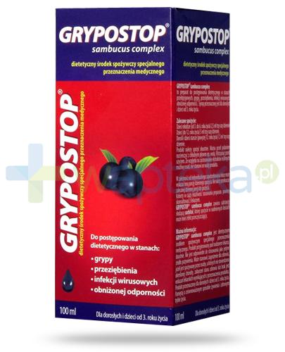 podgląd produktu GrypoStop Sambucus Complex syrop 100 ml