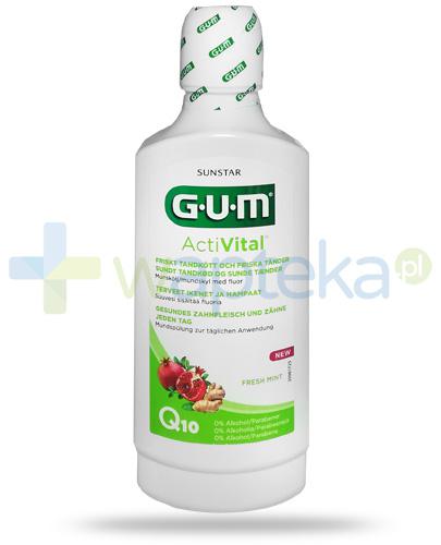 podgląd produktu GUM ActiVital Q10 Fresh Mint płyn do płukania jamy ustnej 500 ml