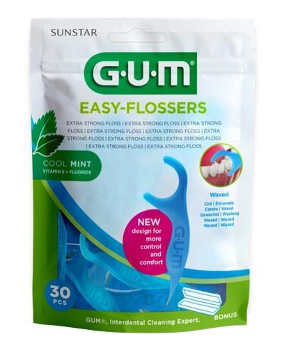 podgląd produktu GUM Easy-Flossers nici na uchwycie 30 sztuk
