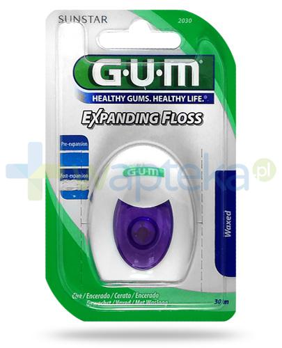 podgląd produktu GUM Expanding Floss Waxed nić dentystyczna, pęczniejąca 30 m