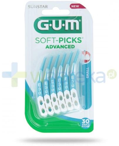 zdjęcie produktu GUM Soft-Picks Advanced Small gumowe szczoteczki międzyzębowe 30 sztuk