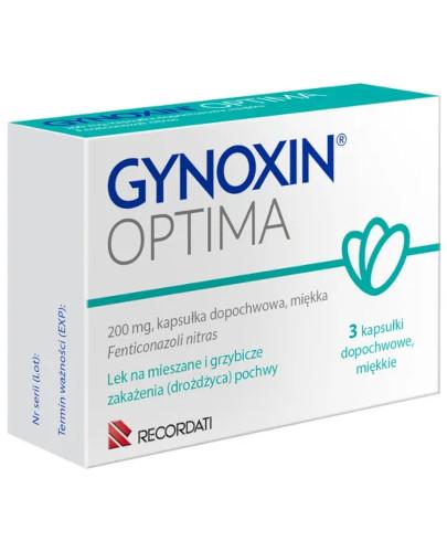 zdjęcie produktu Gynoxin Optima 200 mg kapsułki dopochwowe 3 sztuki