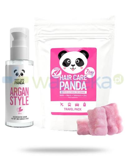 podgląd produktu Noble Health Hair Care Panda Argan Style 50 ml + Hair Care Panda Travel Pack 70 g [ZESTAW]