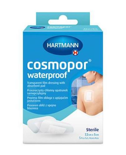 zdjęcie produktu Hartmann Cosmopor Waterproof wodoodporny opatrunek jałowy na ranę 7,2 cm x 5 cm 5 sztuk