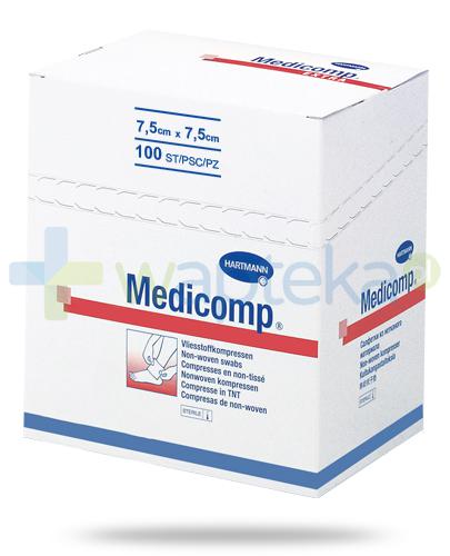 zdjęcie produktu Hartmann Medicomp kompresy niejałowe z włókniny 7,5cm x 7,5cm 100 sztuk