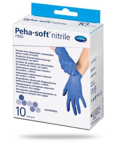 podgląd produktu Hartmann Peha-Soft Nitrile Fino rękawice nitrylowe rozmiar S 10 sztuk