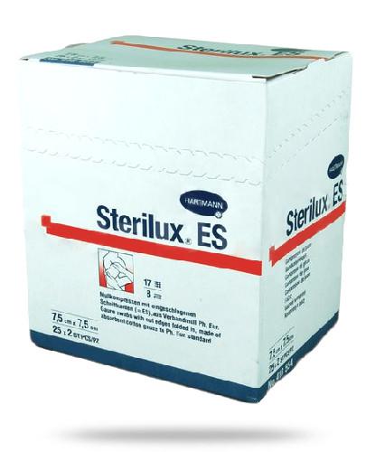 zdjęcie produktu Hartmann Sterilux ES kompresy jałowe z gazy bawełnianej 17 nitek 8 warstw 7,5cm x 7,5cm 25 x 2 sztuk