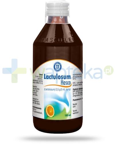 podgląd produktu Hasco Lactulosum, 2,5g/5ml Lactulosum liquidum, syrop 150 ml