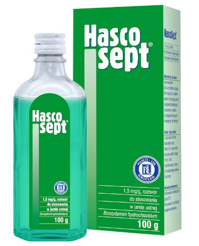 podgląd produktu Hascosept 1,5 mg/g płyn do płukania jamy ustnej 100 g