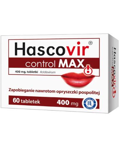 podgląd produktu Hascovir control max 400 mg 60 tabletek