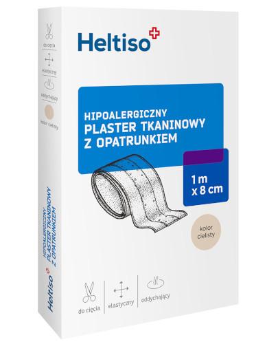 podgląd produktu Heltiso plaster tkaninowy z opatrunkiem 1m x 8cm 1 sztuka