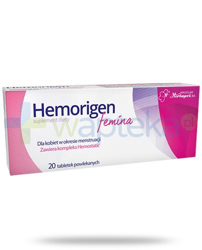 podgląd produktu Hemorigen Femina 20 tabletek powlekanych