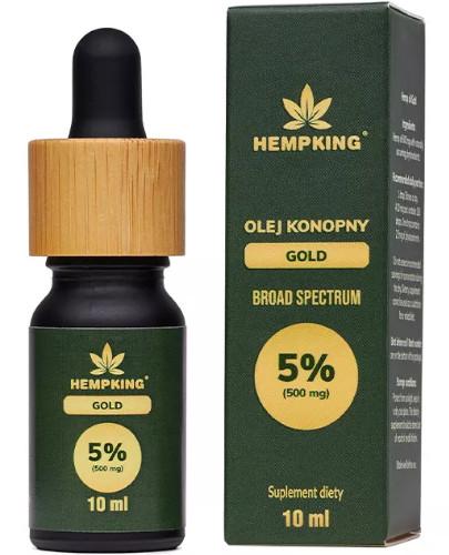 podgląd produktu HempKing Olej konopny Gold 5% Broad Spectrum 10 ml