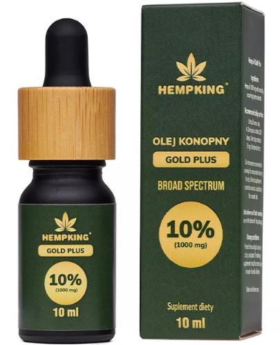 podgląd produktu HempKing Olej konopny Gold Plus 10% Broad Spectrum 10 ml