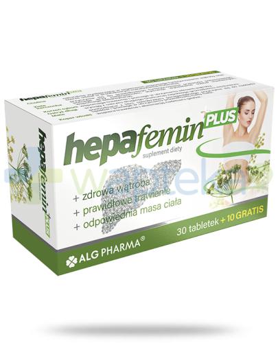 zdjęcie produktu Hepafemin Plus 30 tabletek + 10 tabletek