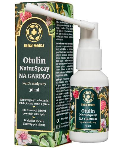 podgląd produktu Herbal Medica Otulin NaturSpray na gardło 30 ml