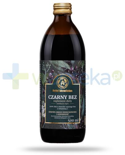 zdjęcie produktu Herbal Monasterium Czarny bez naturalny sok z owoców czarnego bzu z witaminą C 500 ml