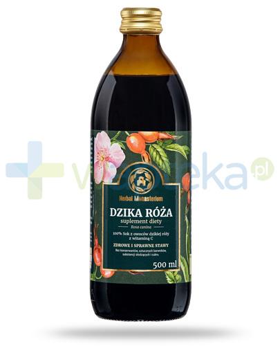 podgląd produktu Herbal Monasterium Dzika róża naturalny sok z owoców dzikiej róży z witaminą C 500 ml