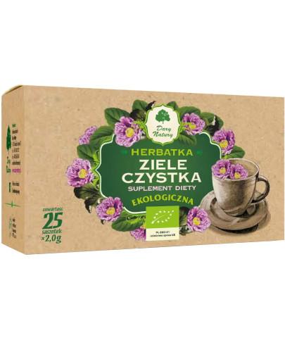 podgląd produktu Dary Natury herbatka Ziele czystka 25 saszetek