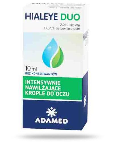 podgląd produktu Hialeye Duo Intensywnie nawilżające krople do oczu 10 ml