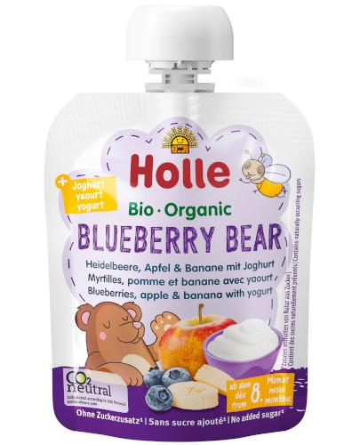 podgląd produktu Holle Bio Mus owocowy z jogurtem Blueberry Bear po 8 miesiącu 85 g