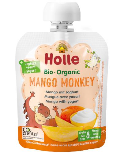 zdjęcie produktu Holle Bio Mus owocowy z jogurtem Mango Monkey po 8 miesiącu 85 g