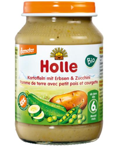 podgląd produktu Holle Danie Bio ziemniaki z groszkiem i cukinią po 6 miesiącu 190 g