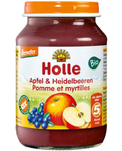 podgląd produktu Holle Deser Bio jabłko czarna jagoda po 5 miesiącu 190 g