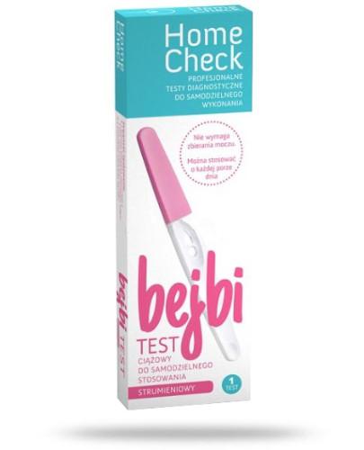 podgląd produktu Home Check Bejbi strumieniowy test ciążowy do samodzielnego stosowania 1 sztuka