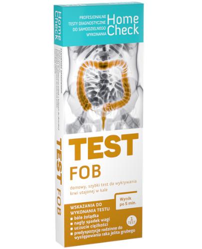 podgląd produktu Home Check Test FOB szybki test do wykrywania krwi utajonej w kale 1 sztuka