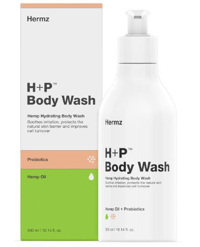 podgląd produktu H+P żel konopny do mycia z CBD i probiotykami 300 ml