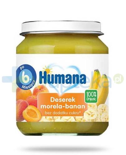 podgląd produktu Humana 100% Organic Deserek morela-banan 6m+ 125g