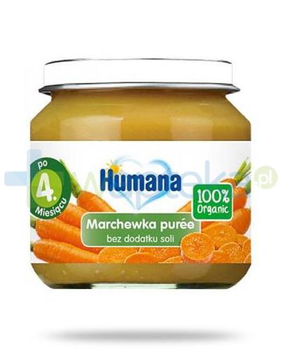 podgląd produktu Humana 100% Organic Marchewka puree 4m+ 80g