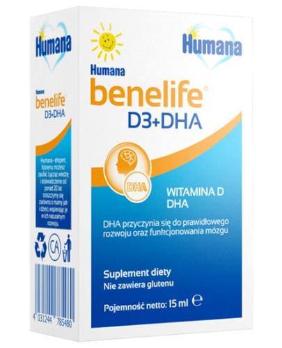 podgląd produktu Humana benelife D3+DHA płyn 15 ml