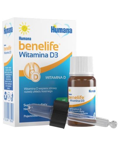 podgląd produktu Humana benelife Witamina D3 płyn 5 ml