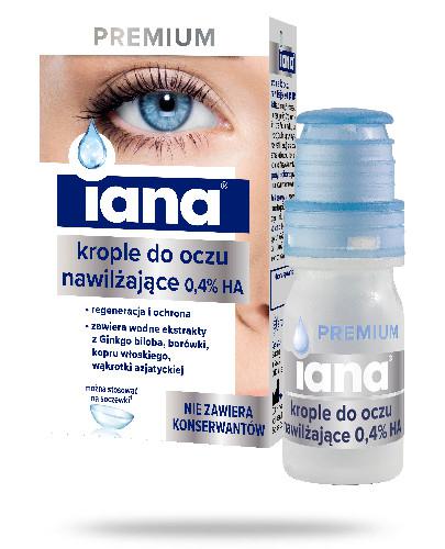 podgląd produktu Iana Premium krople do oczu nawilżające 0,4% HA 10 ml
