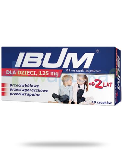 podgląd produktu Ibum 125mg dla dzieci 10 czopków 