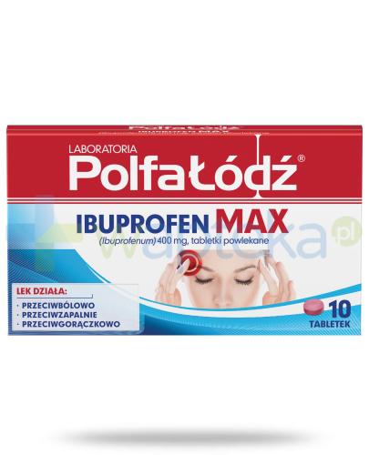 podgląd produktu Ibuprofen Max 400mg Laboratoria Polfa Łódź 10 tabletek