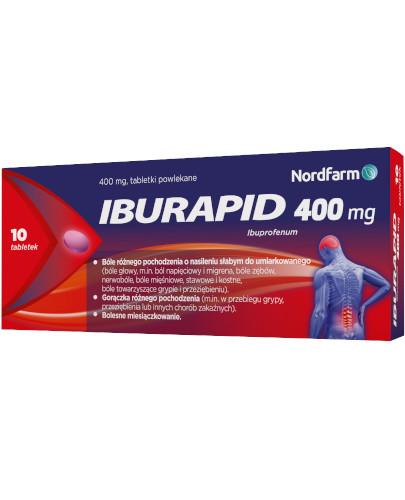 podgląd produktu Iburapid 400 mg 10 tabletek powlekanych