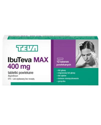 podgląd produktu IbuTeva Max 400 mg 12 tabletek
