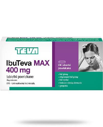 zdjęcie produktu IbuTeva Max 400 mg 24 tabletki