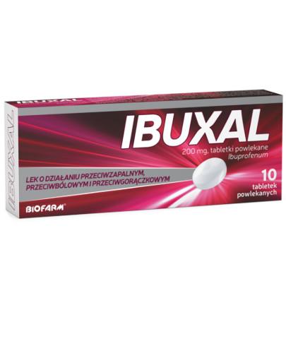 podgląd produktu Ibuxal 200 mg 10 tabletek powlekanych