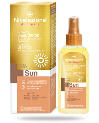 podgląd produktu Ideepharm Nivelazione Skin Therapy Sun ochronny olejek z przyspieszaczem opalania SPF20 150 ml