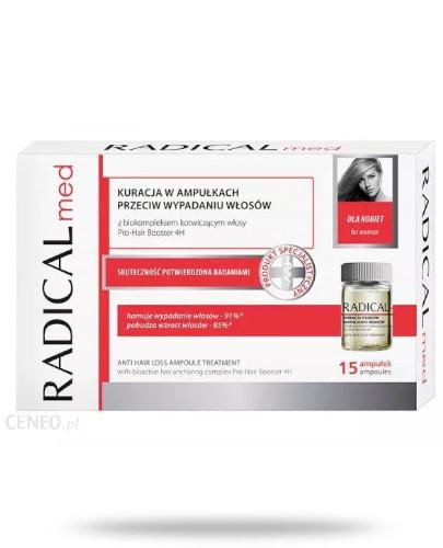 podgląd produktu Ideepharm Radical Med kuracja przeciw wypadaniu włosów dla kobiet w ampułkach 15x 5 ml