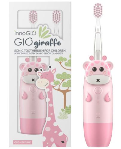 zdjęcie produktu innoGIO GIOgiraffe szczoteczka soniczna dla dzieci różowa 1 sztuka