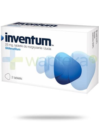 zdjęcie produktu Inventum 25 mg (Sildenafil) lek na potencję 2 tabletki do rozgryzania i żucia