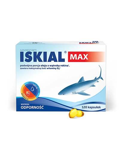 zdjęcie produktu Iskial Max olej z wątroby rekina 120 kapsułek